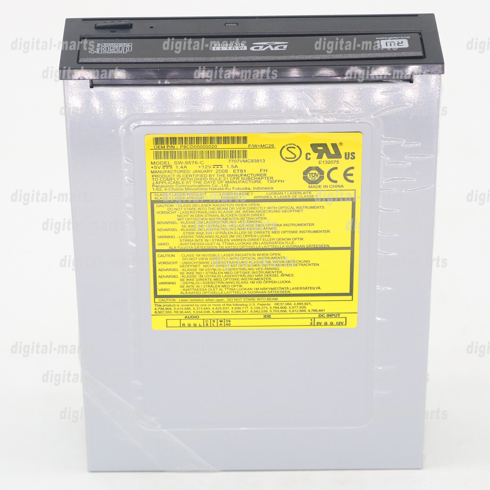 One For Panasonic Used SW-9576-C Desktop IDE Drive DVD-RAM RW Burner