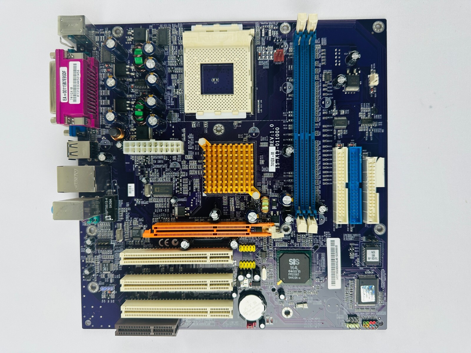ECS 741GX-M 15-K13-011000 uATX CPU Board