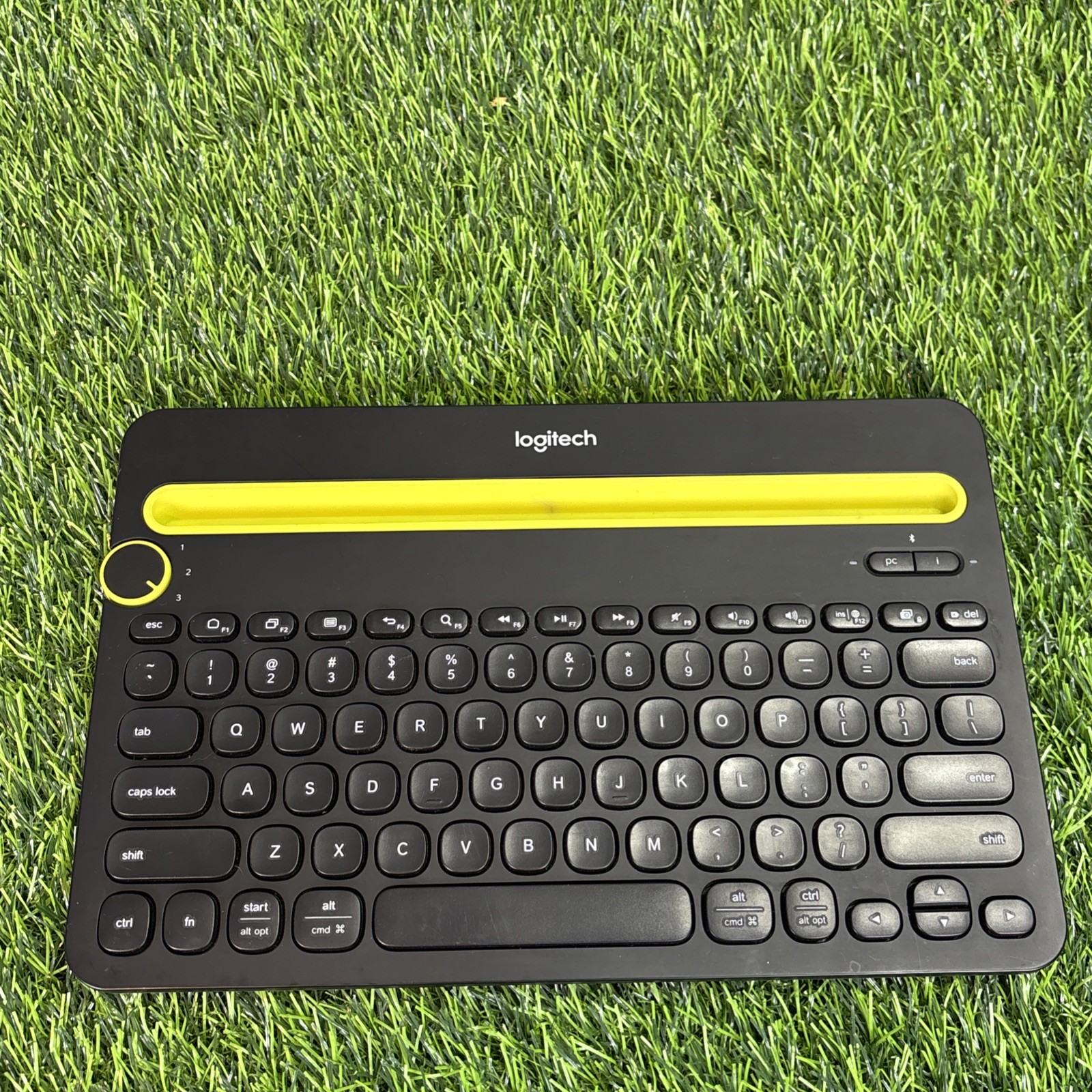 Logitech K480 Bluetooth Multi-Device Keyboard Tested Working Black 