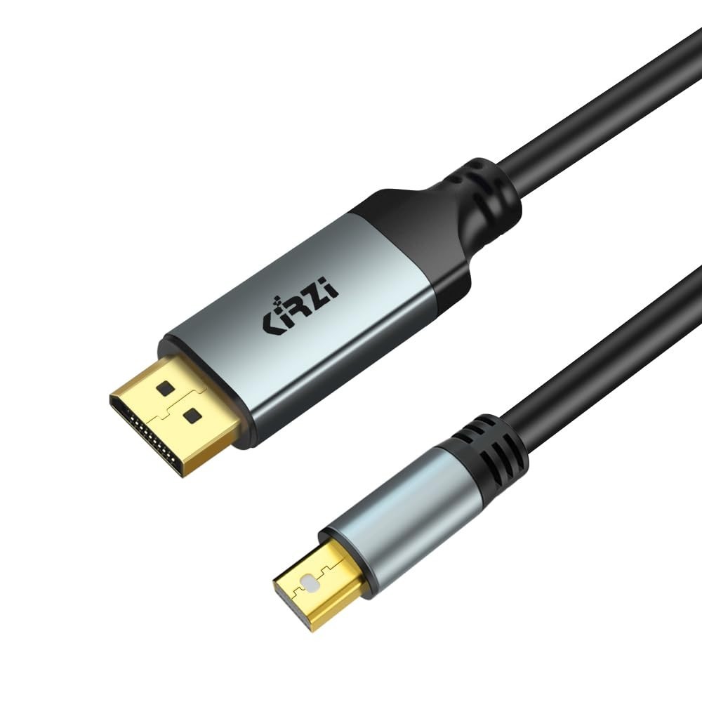 8K Mini DisplayPort to DisplayPort 15ft Cable, 32.4Gbps, HDR, G-Sync, Gaming Mon