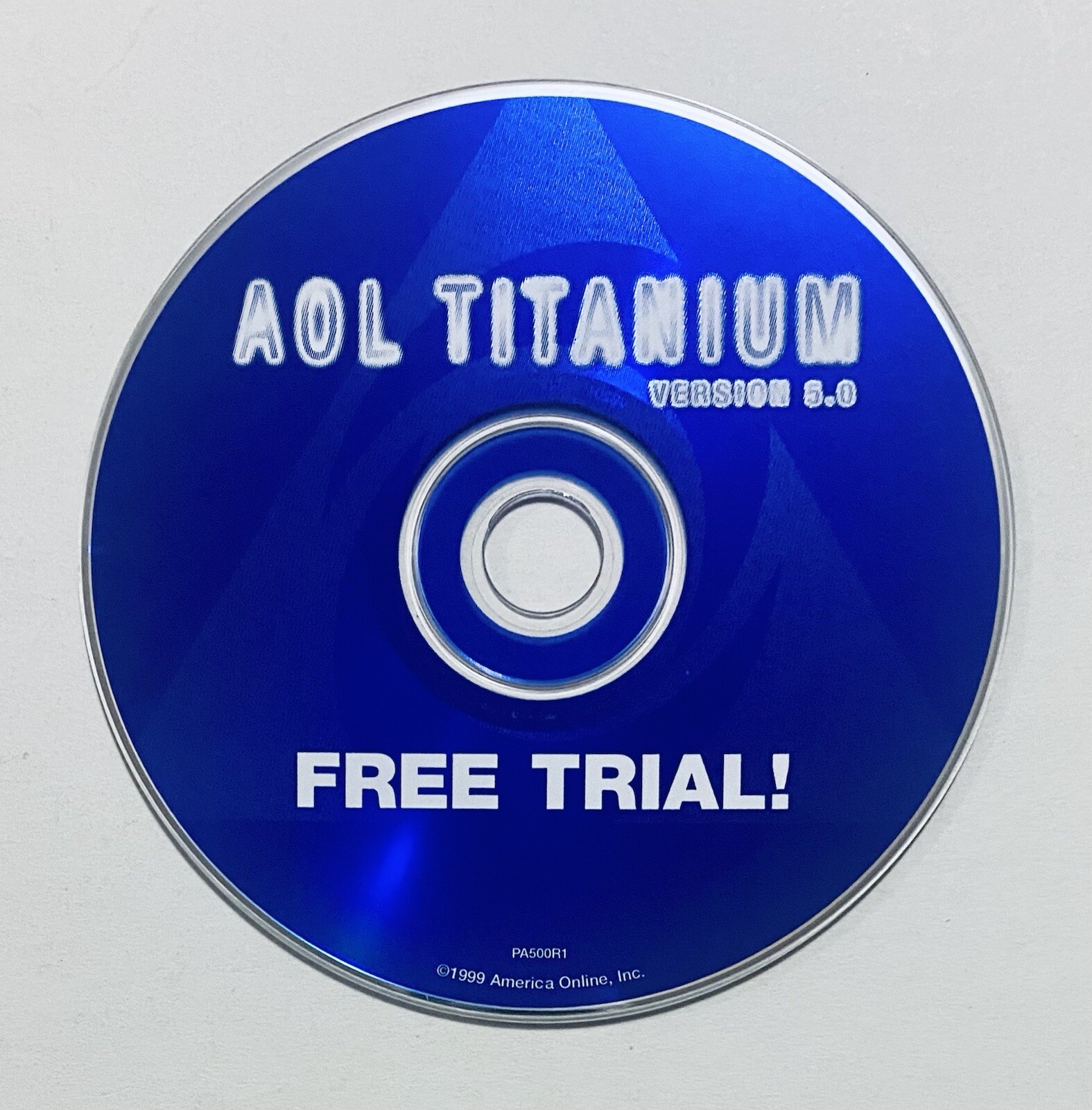 AOL TITANIUM, Version 5.0, CD, Free Trial, America Online, Disk Only, EX