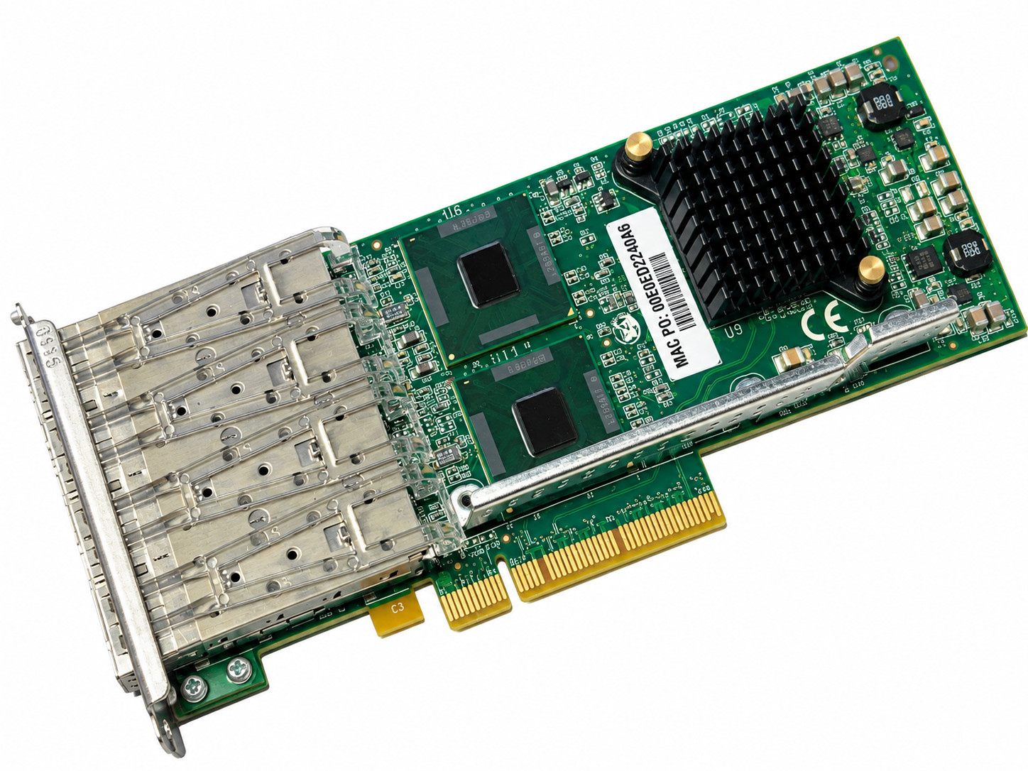 Silicom PE2G4SFPI6L-R Quad Port FC GbE PCI-E x8 Server Adapter Low Profile
