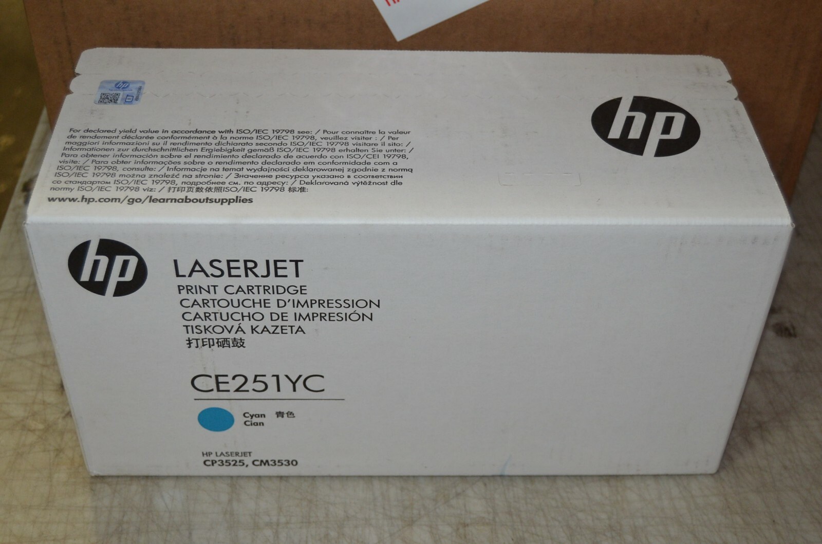 GENUINE OEM HP CE251YC | CYAN PRINT CARTRIDGE FACTORY SEALED