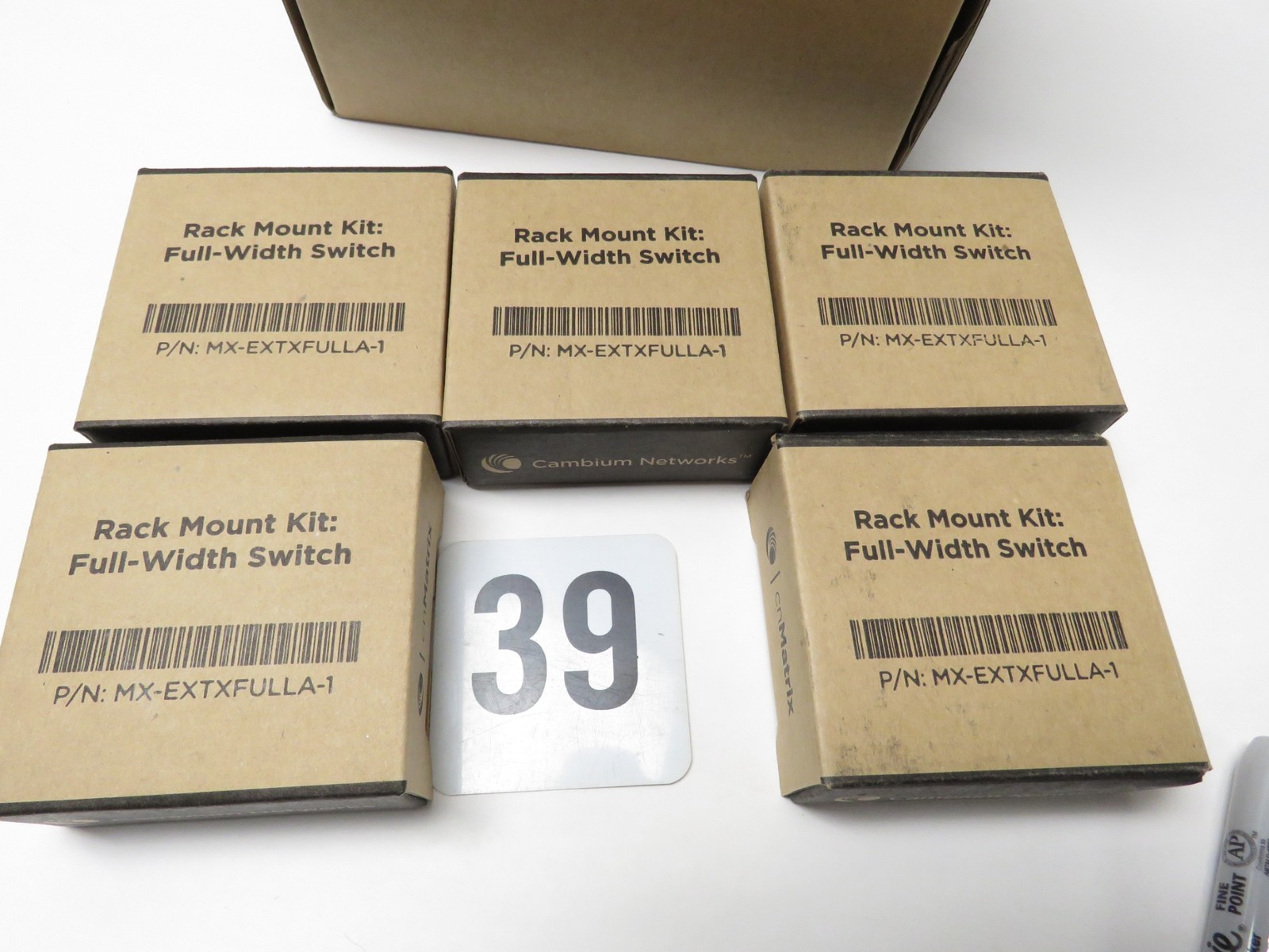 * Lot of (5) Cambium MX-EXTXFULLA-1 cnMatrix Rack Mount Kit Full-Width Switch