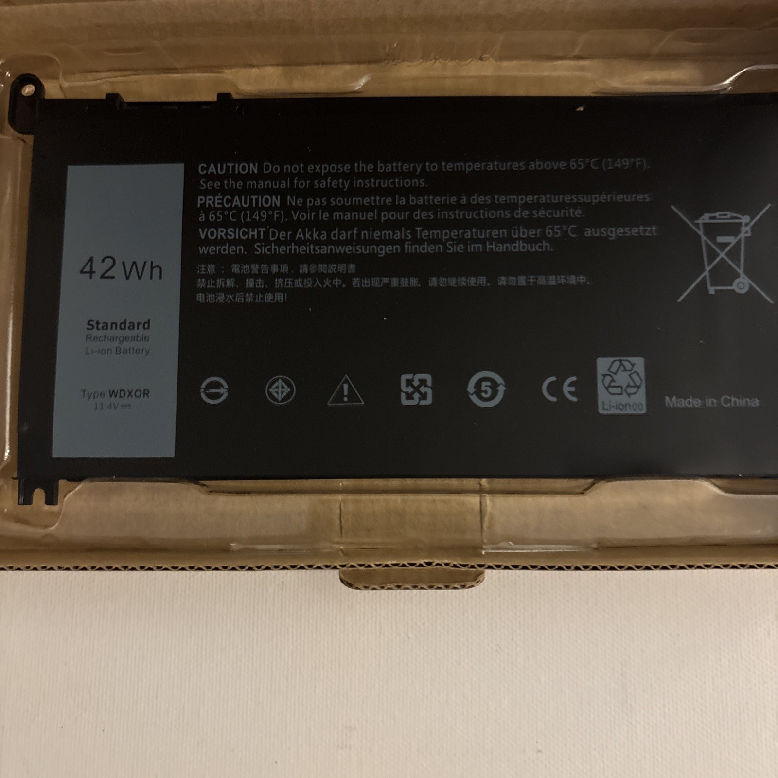 EasyStyle WDXOR 42Wh Standard Rechargeable Li-Ion Battery For Dell Inspiron