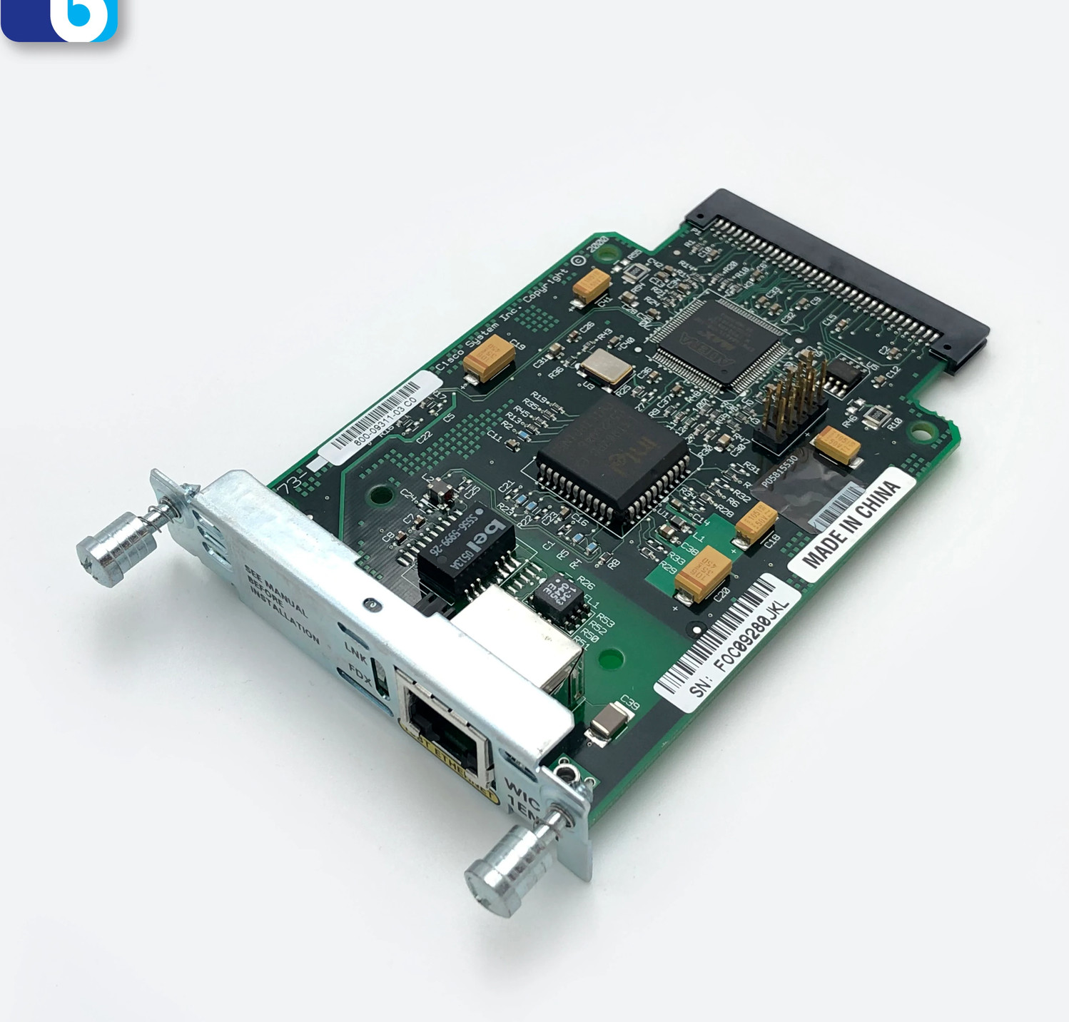 Cisco WIC-1ENET 1 Port 10BaseT Ethernet Wan Interface Card 800-09311-03