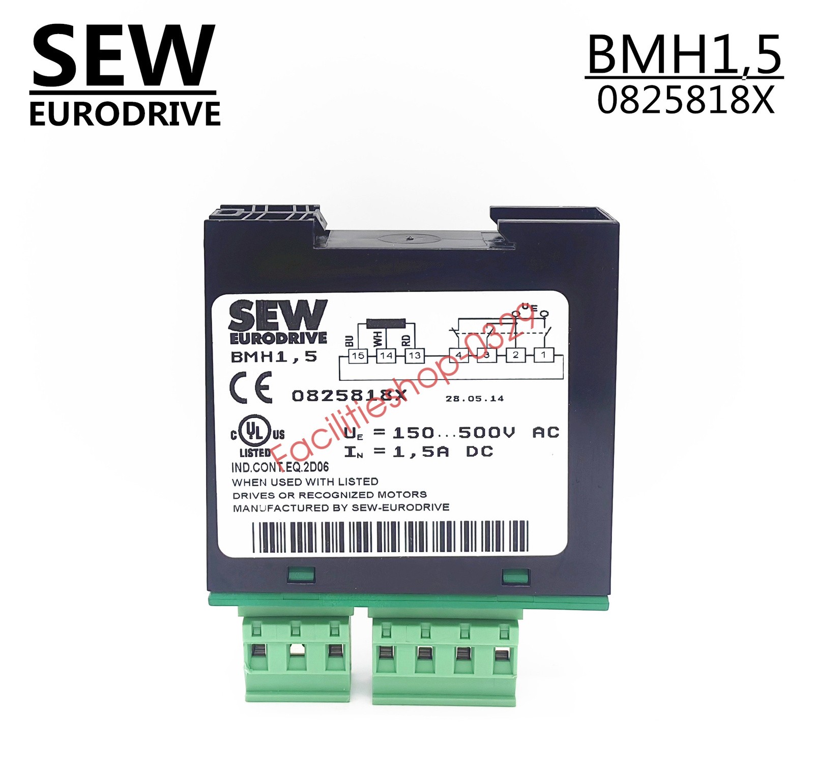 SEW Rectifier Module Motor Brake Rectifier Block BMH1.5 0825818X 1.5A 150..500V