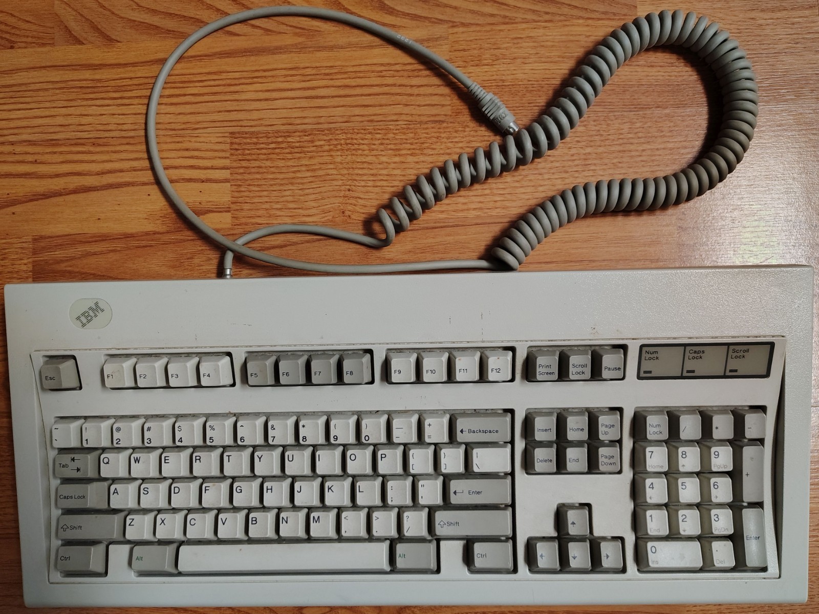Vintage IBM Model M buckling spring clicky keyboard Part No 1391401 PS/2