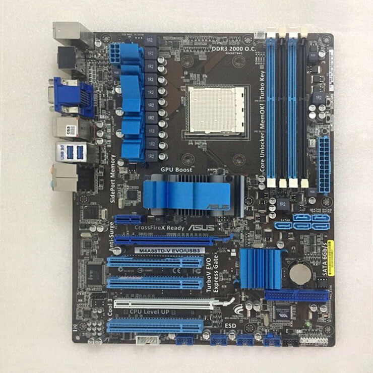 For ASUS M4A88TD-V EVO/USB3 Socket AM3 DDR3 ATX Motherboard Test