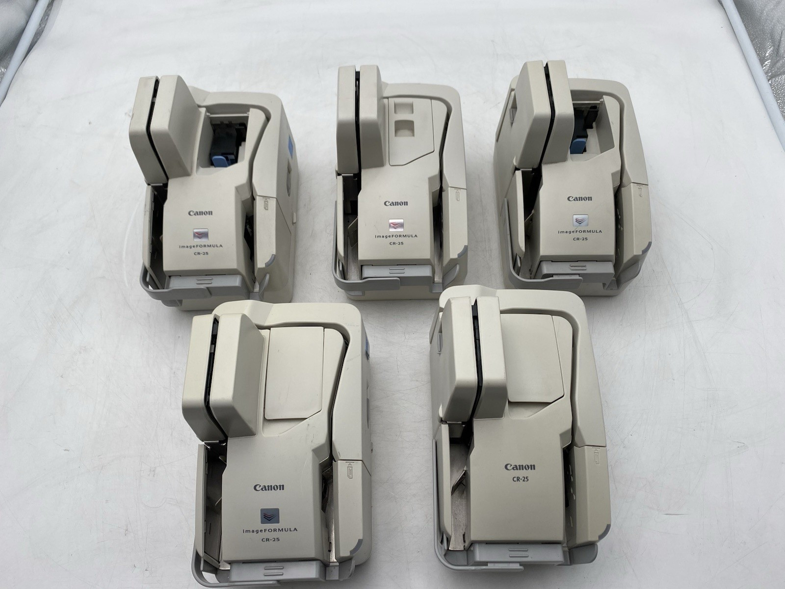 Lot of 5 Canon Check Reader ImageFormula CR-25 Check Scanner