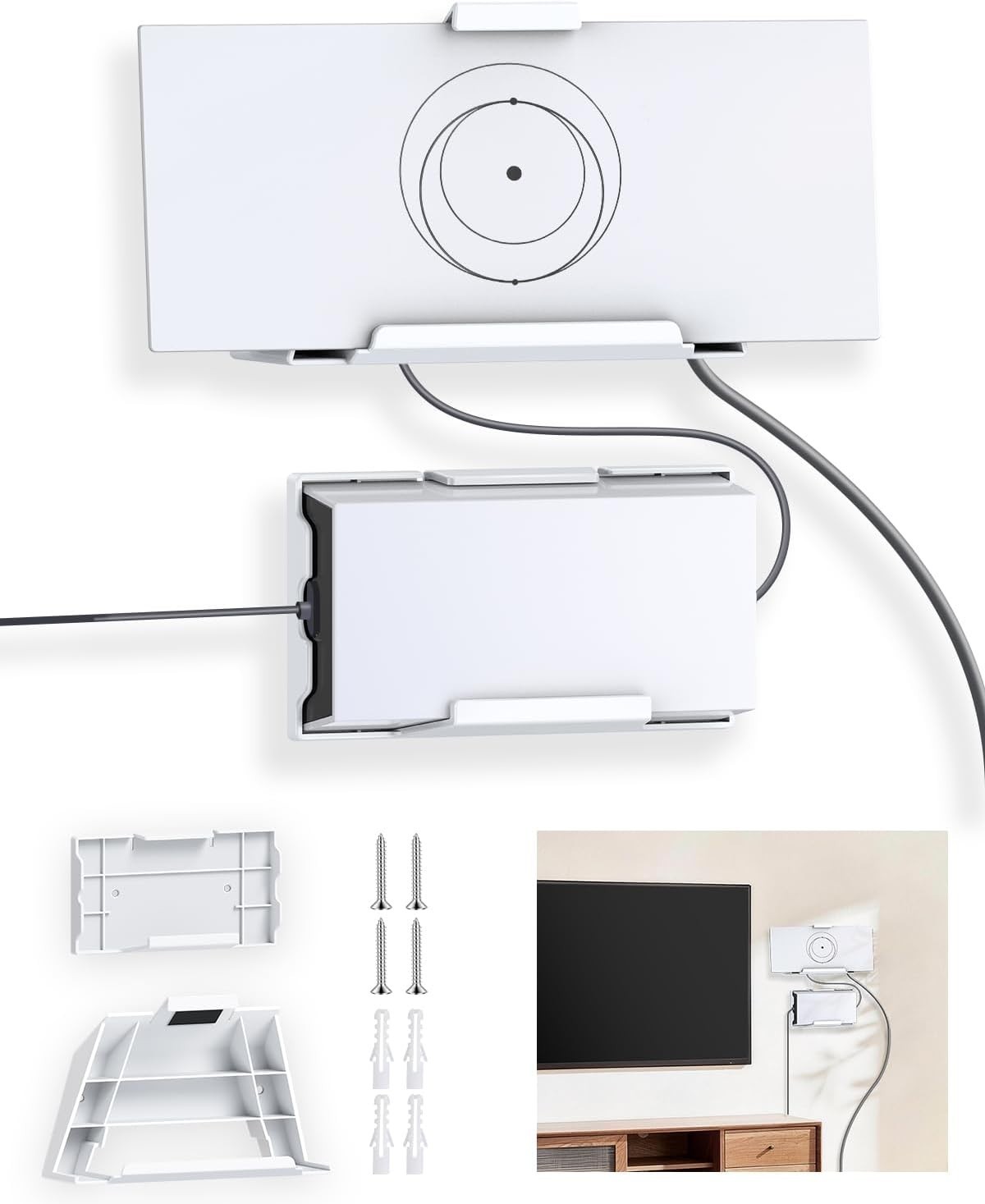 Innovative ABS Mounting Kit for Starlink Gen 3 Router & Power - Secure & Stylish
