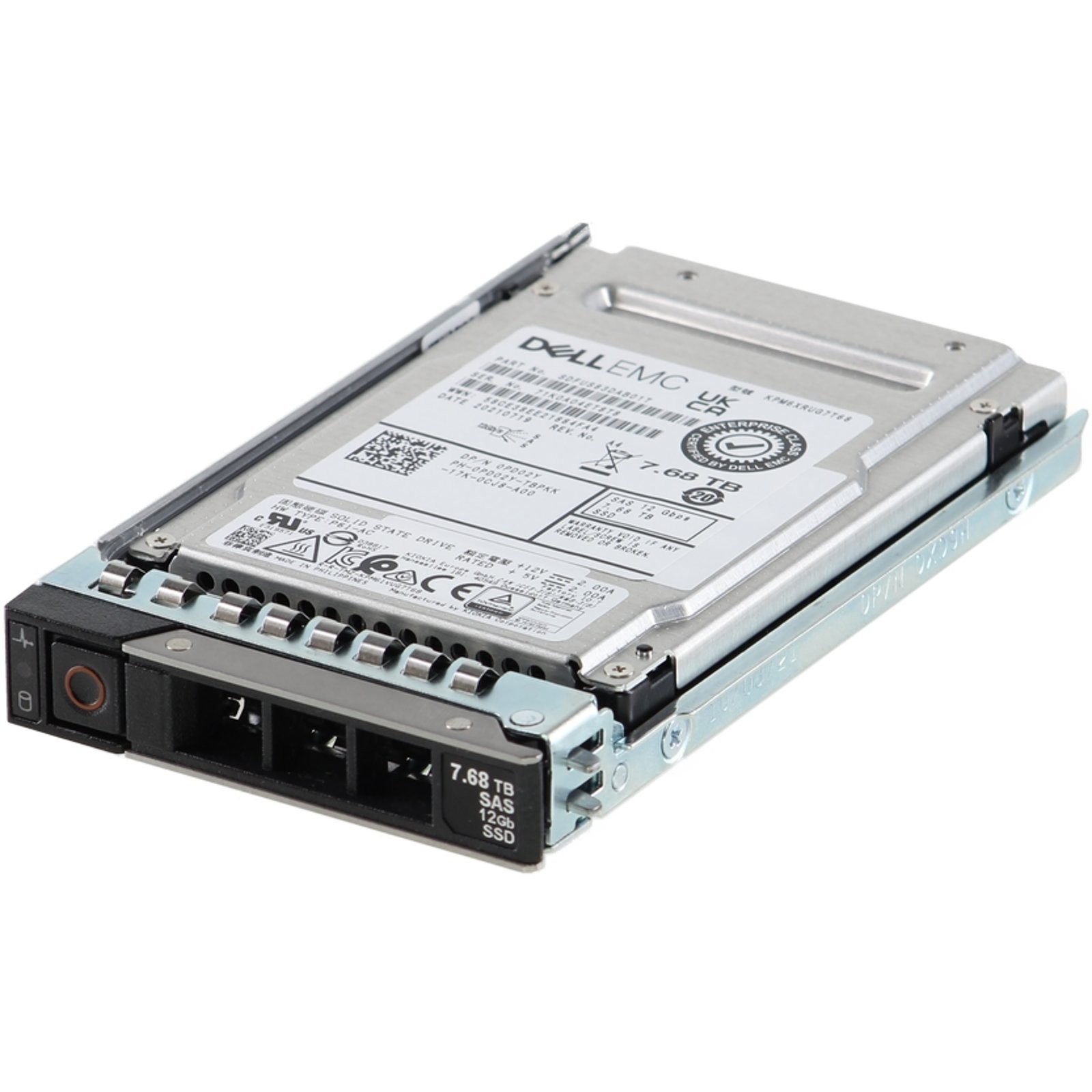 PD02Y-CP1 Dell 7.68TB 12/24Gbps SAS RI TLC 2.5 SSD KPM6XRUG7T68 CPO