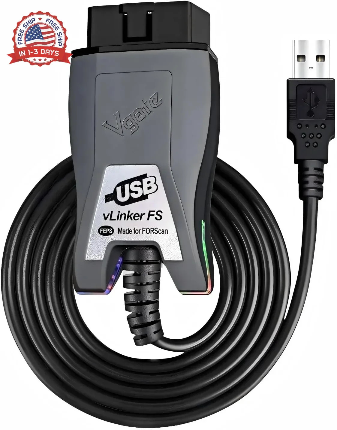vLinker FS OBD2 USB Adapter for FORScan HS/MS-CAN Auto Switch