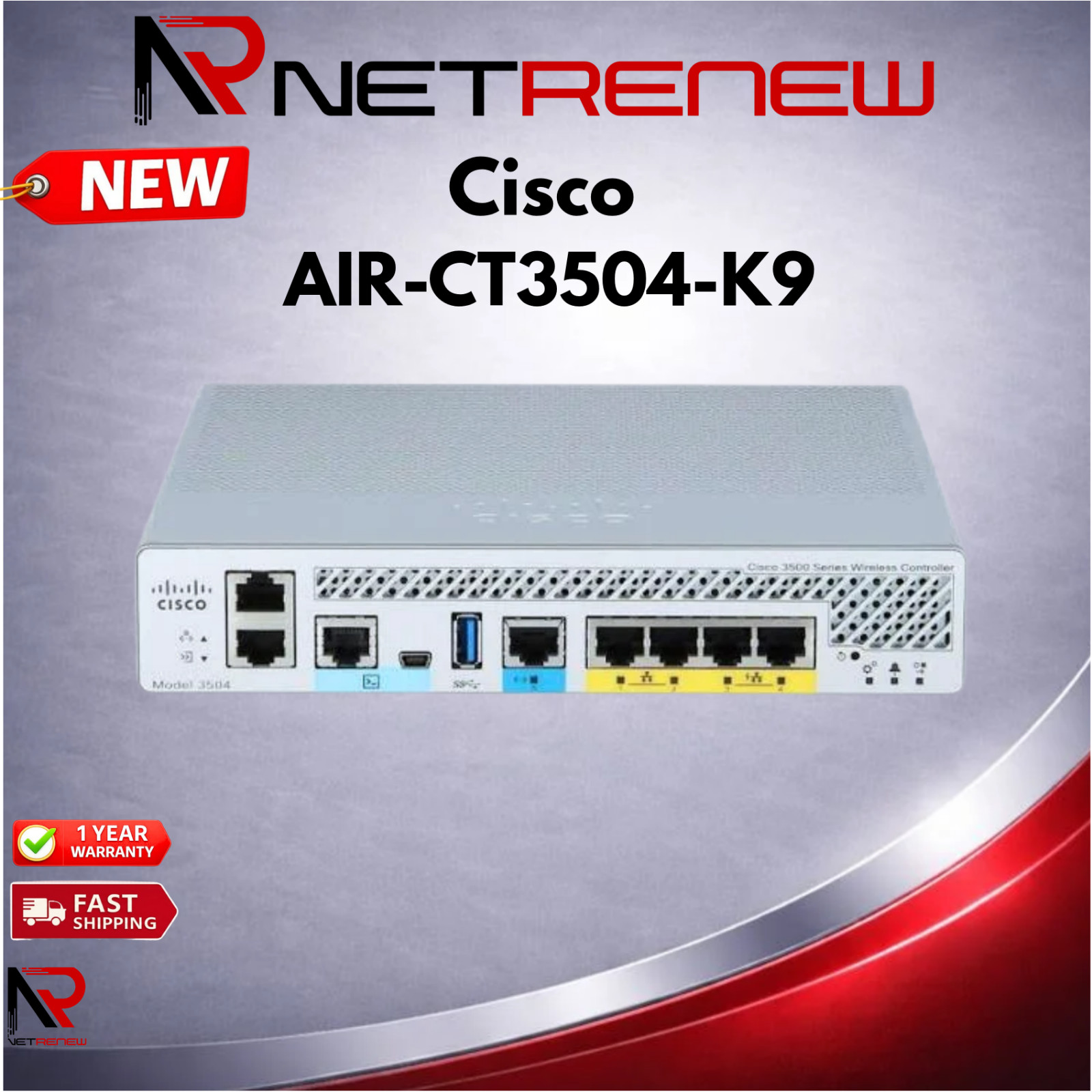NEW CISCO AIR-CT3504-K9 Wireless LAN Controller