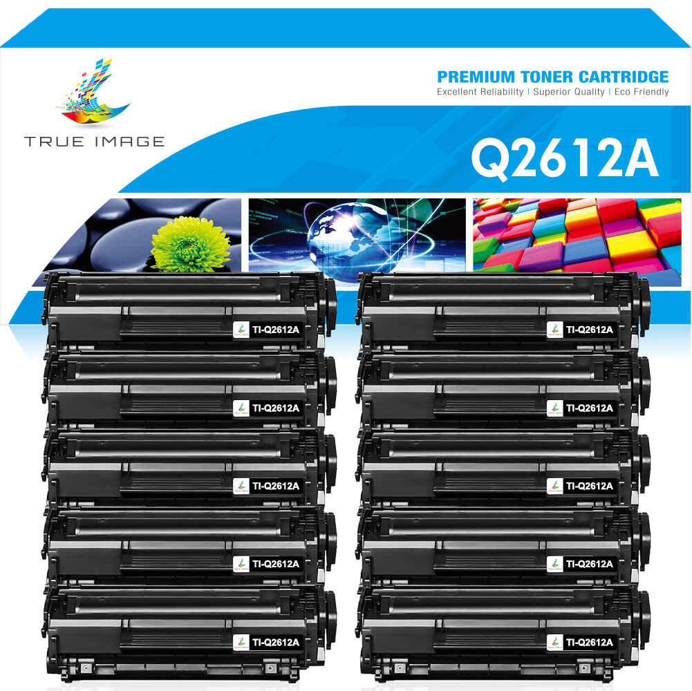 10PK Toner Compatible With HP 12A Q2612A LaserJet 1012 1010 1018 1020 3030 3020