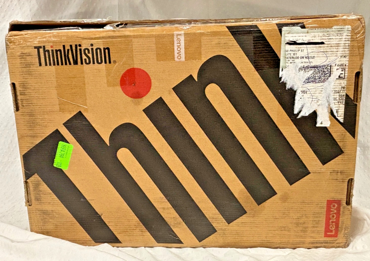 Lenovo ThinkVision Computer Monitor (Untested/for Parts)