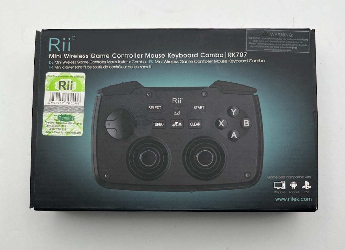 Rii RK707 2.4GHz Wireless Portable Game Controller Keyboard Mouse Combo