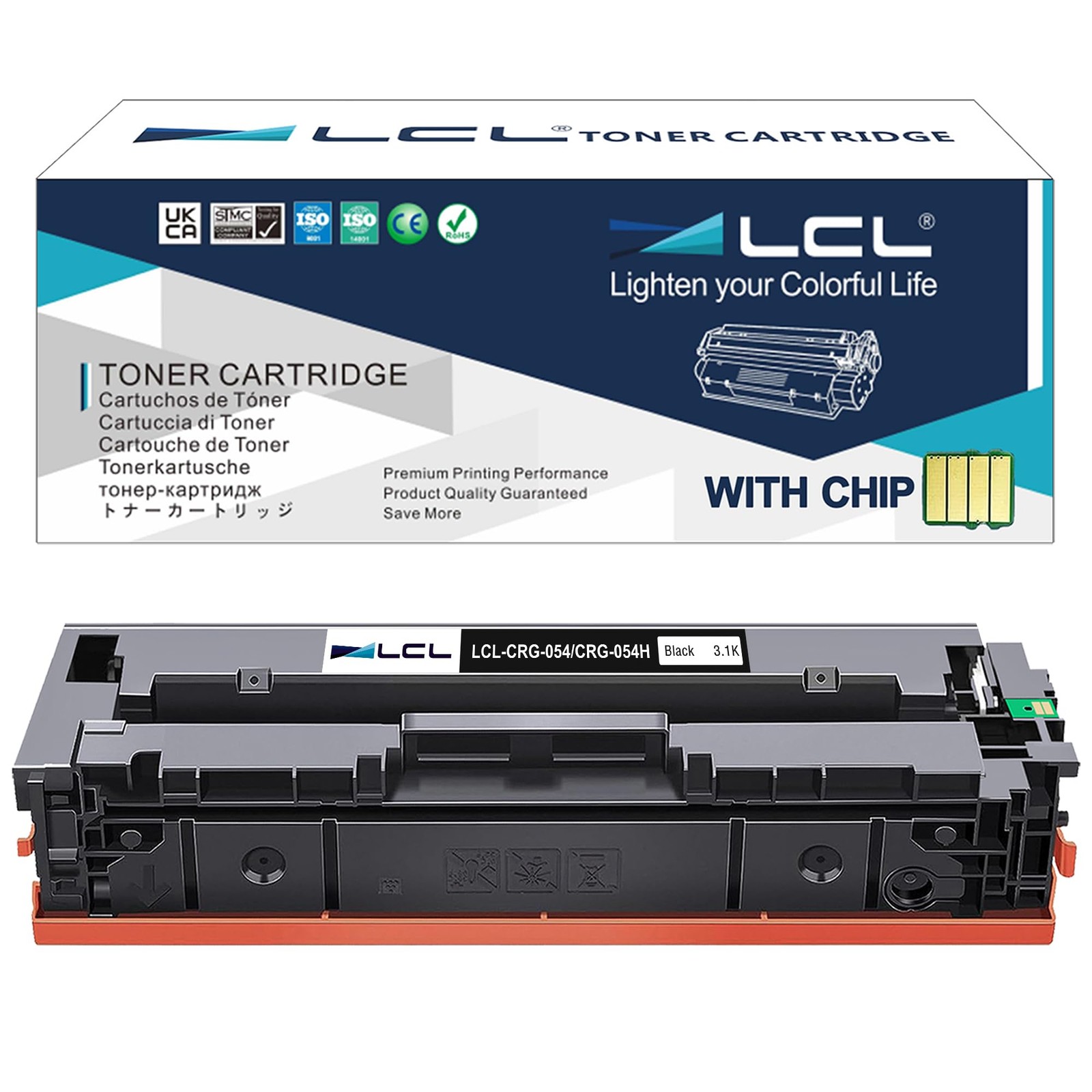 LCL Compatible Toner Cartridge Replacement Canon 054 054H CRG-054H 3028C001
