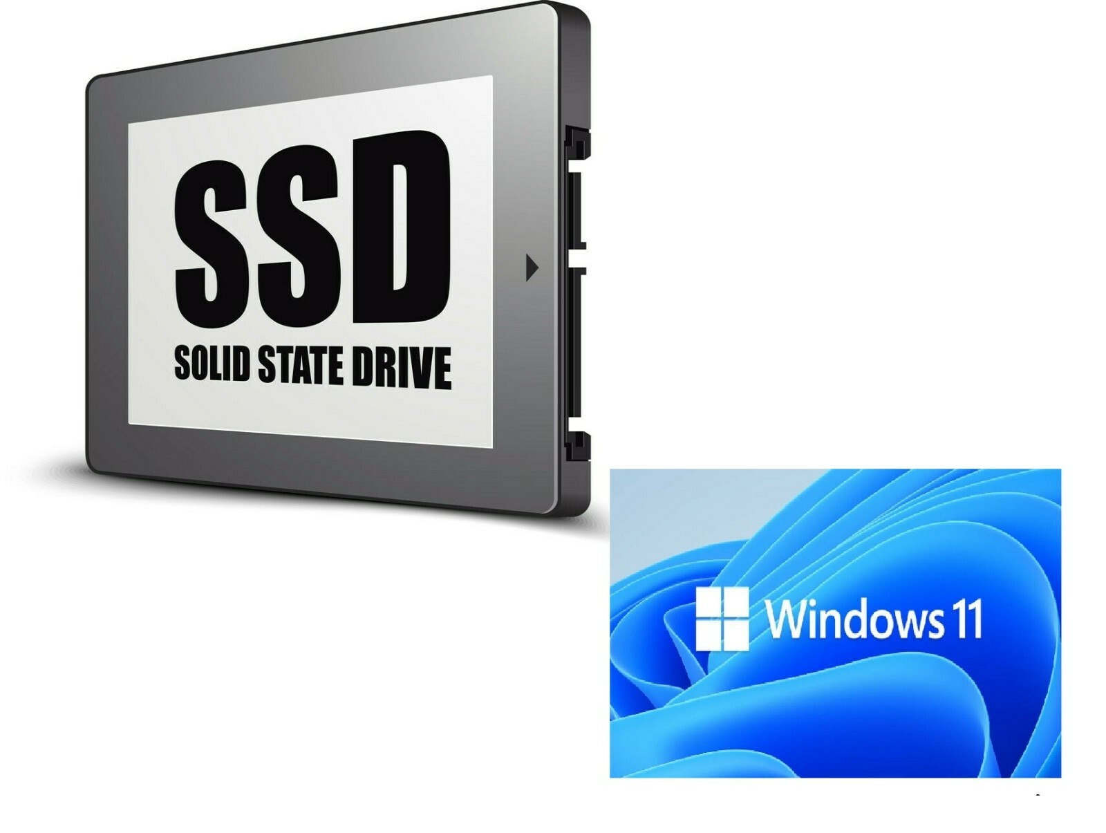 1TB SSD 2.5" SATA Hard Drive Laptop, Desktop with Windows 11  Installed 