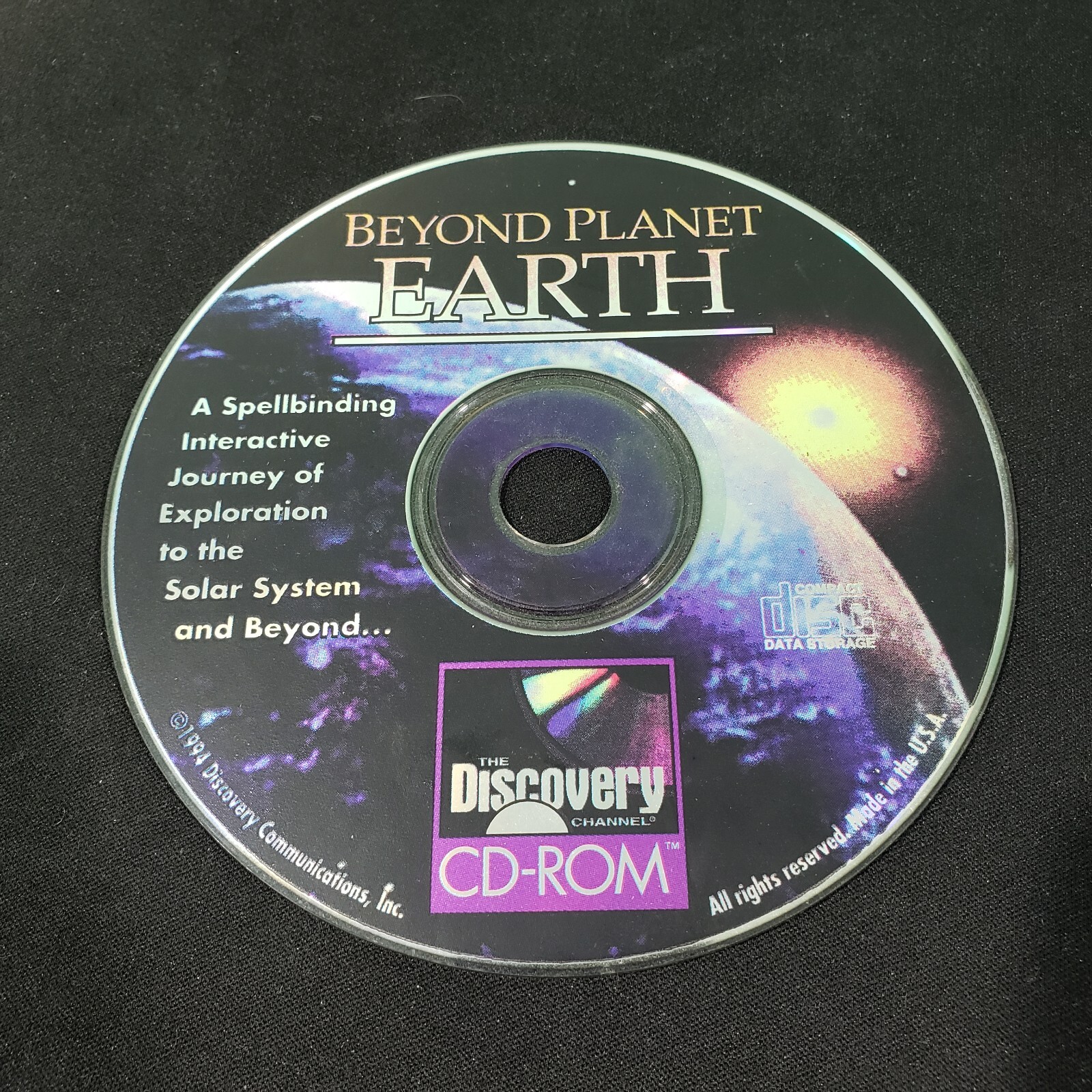 Beyond Planet Earth Discovery Channel CD-ROM 1994 Disc Only Computer Video Game
