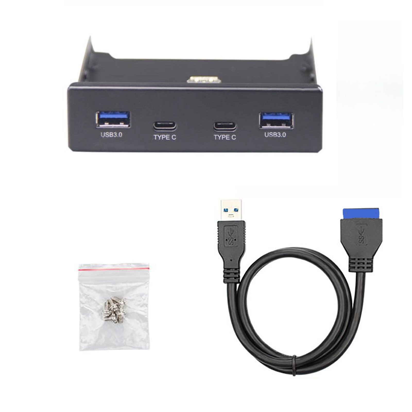 New 3.5 Inch Ports USB Front Panel Floppy Bay For 19/20Pins Motherboards