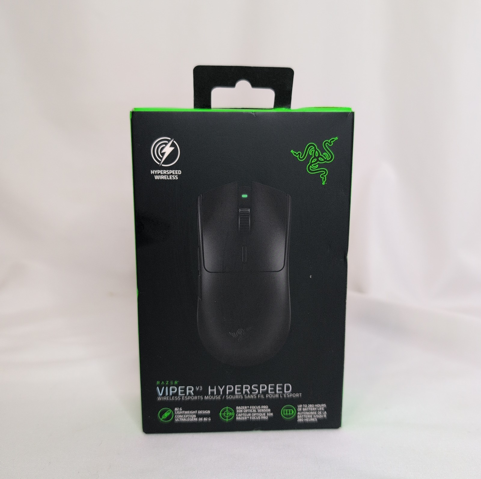 Razer Viper V3 HyperSpeed Wireless Gaming Mouse 30K 82g NEW SEALED Black