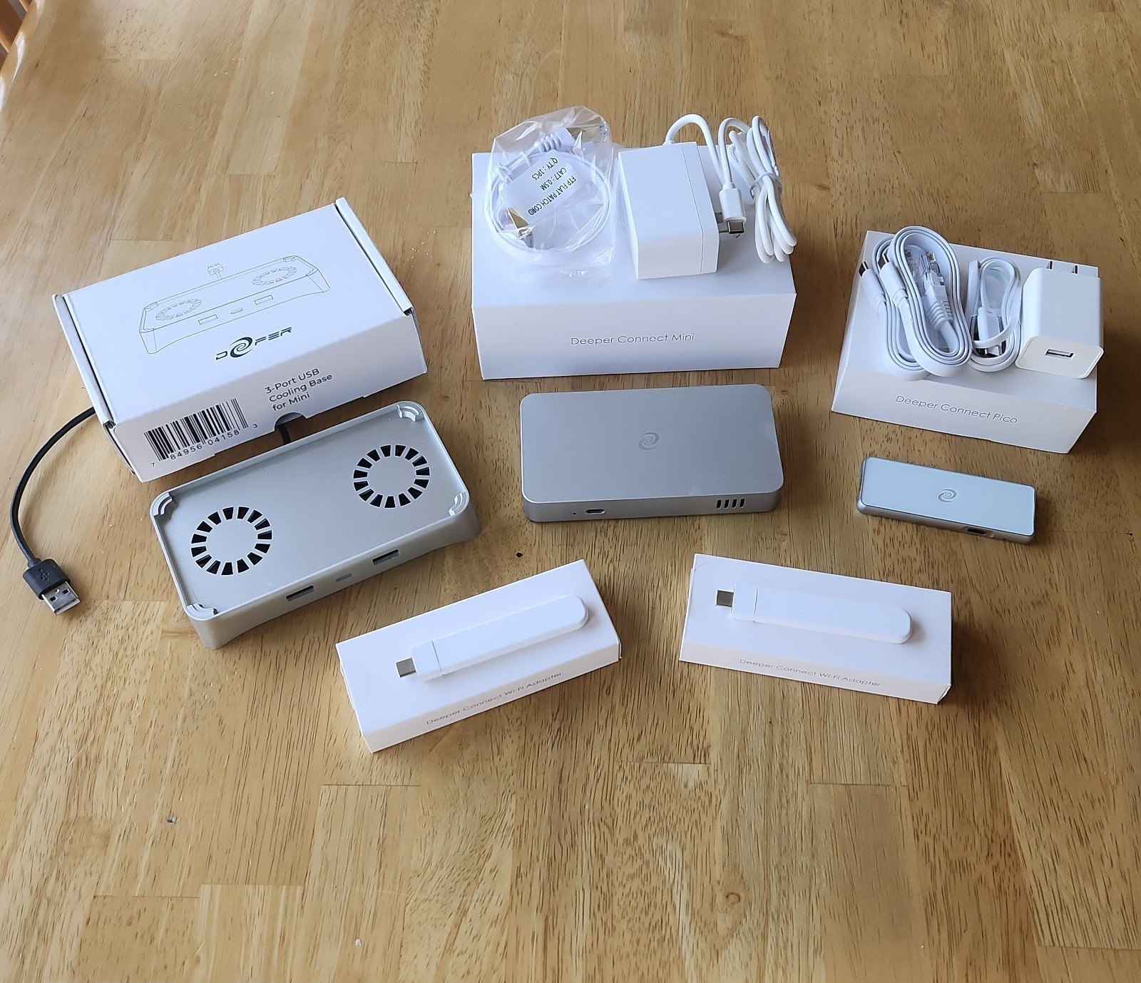 Deeper Network Connect Mini, Mini Cooling Base, Pico, 2 x WiFi Adapters