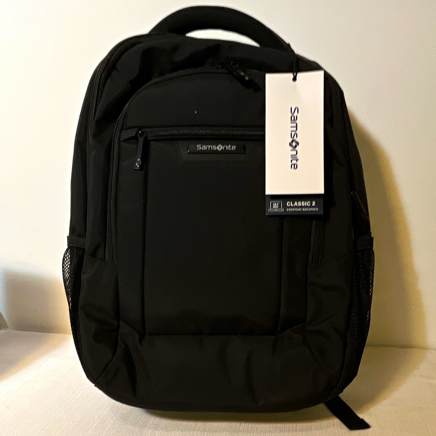 Samsonite Classic 2 Backpack Black Polyester 14.1in Laptop Padded Mesh
