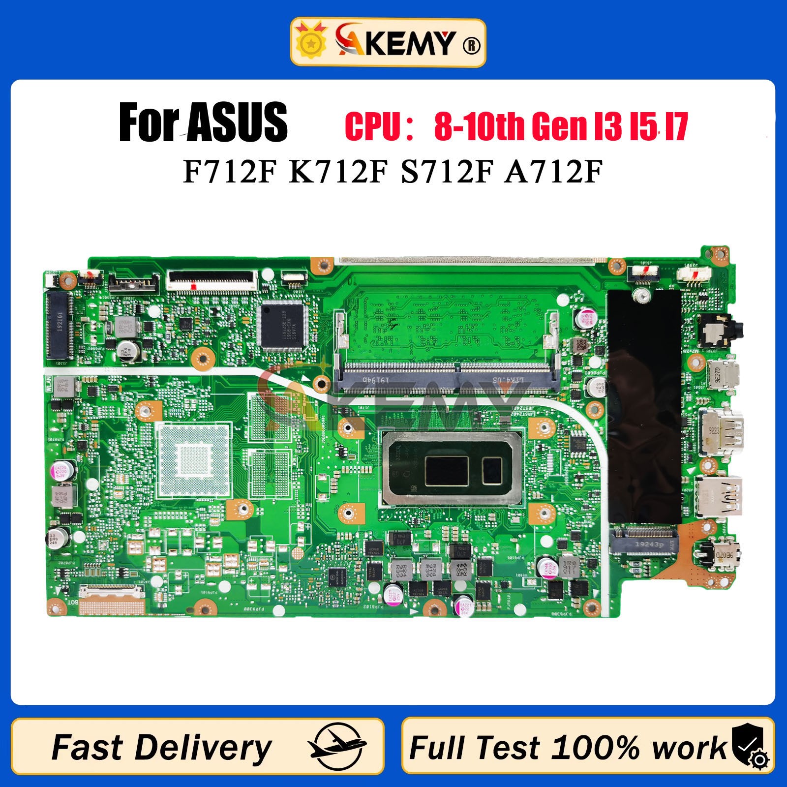 X712FA X512FA Laptop Motherboard For ASUS X712FJ X712FB X712FF X712FL Mainboard