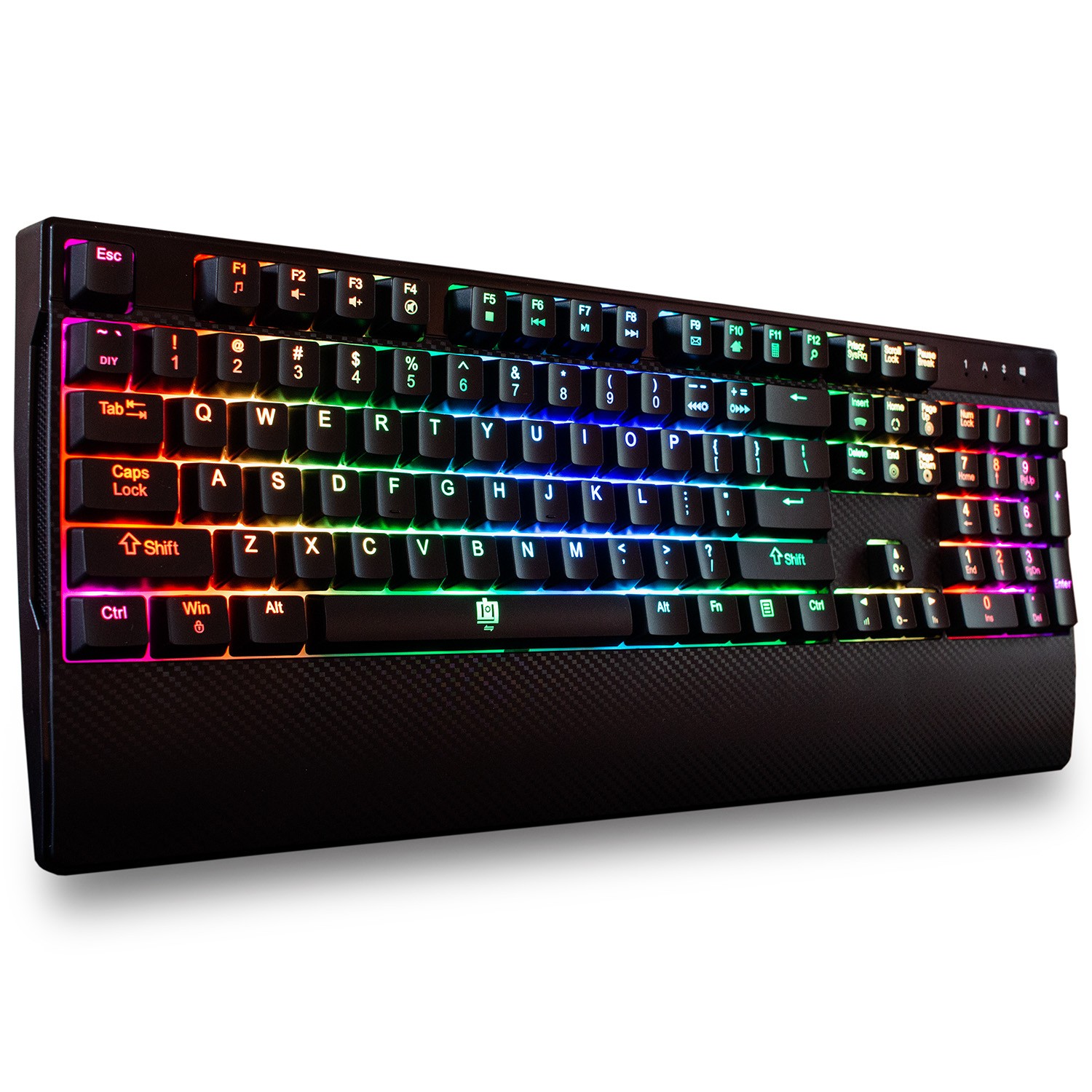 Deco Gear Mechanical Gaming Keyboard, RGB Back Lighting, Anti-Ghosting, Black