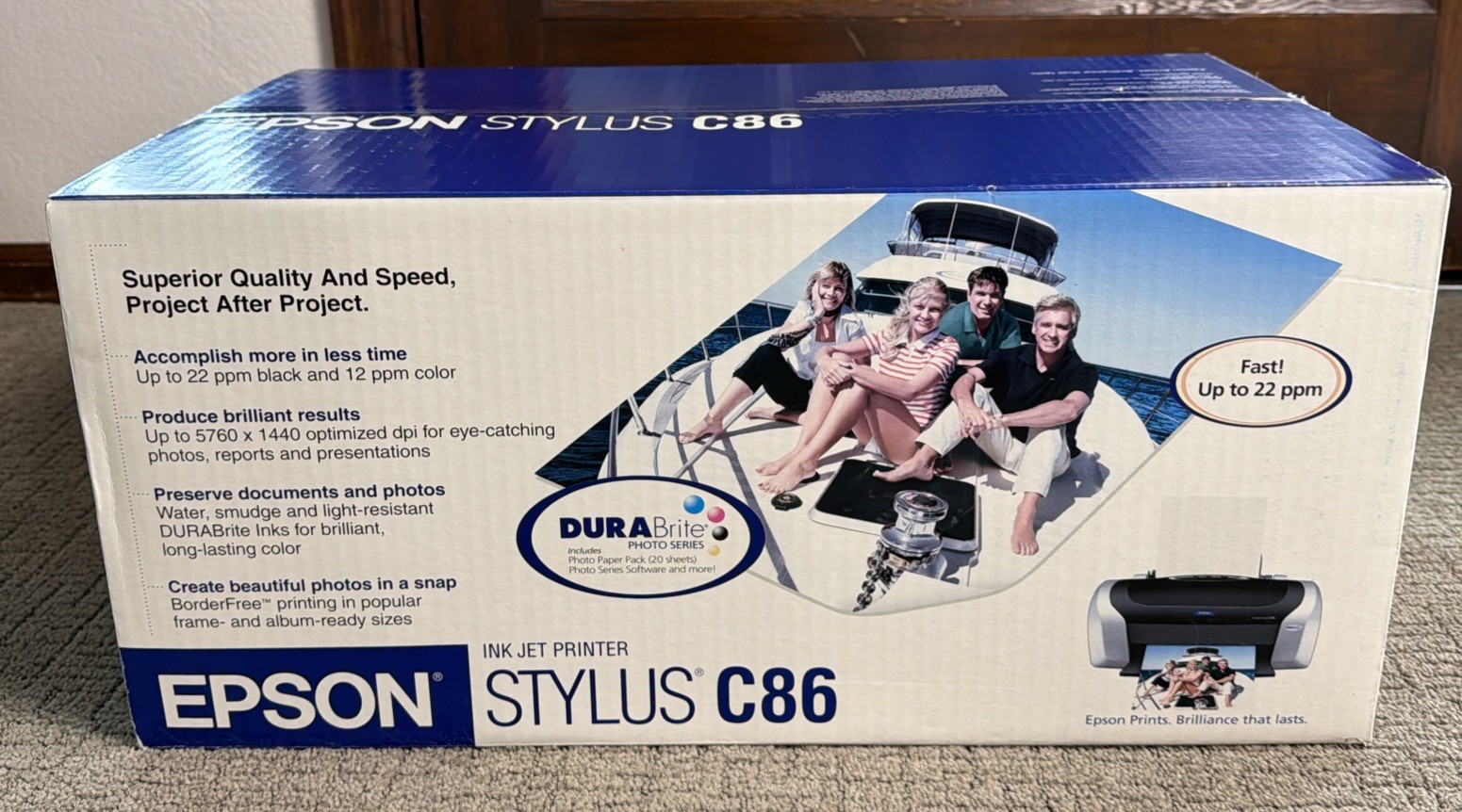 Epson Stylus C86 Standard Inkjet Printer DURABrite Photo Series Brand New Sealed