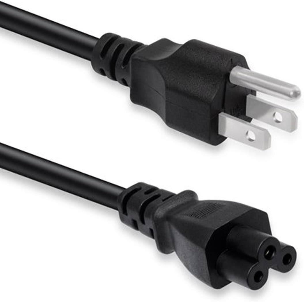 6Ft 3 Prong AC Power Cord Cable for Electronics, TV, Computer, Printer, Radio
