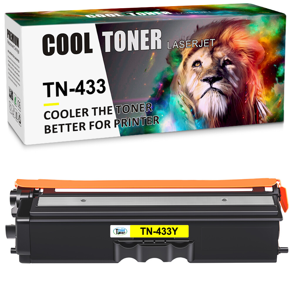 1PK Compatible With Brother MFC-L8610CDW MFC-L8900CDW Yellow Toner TN433 TN-433