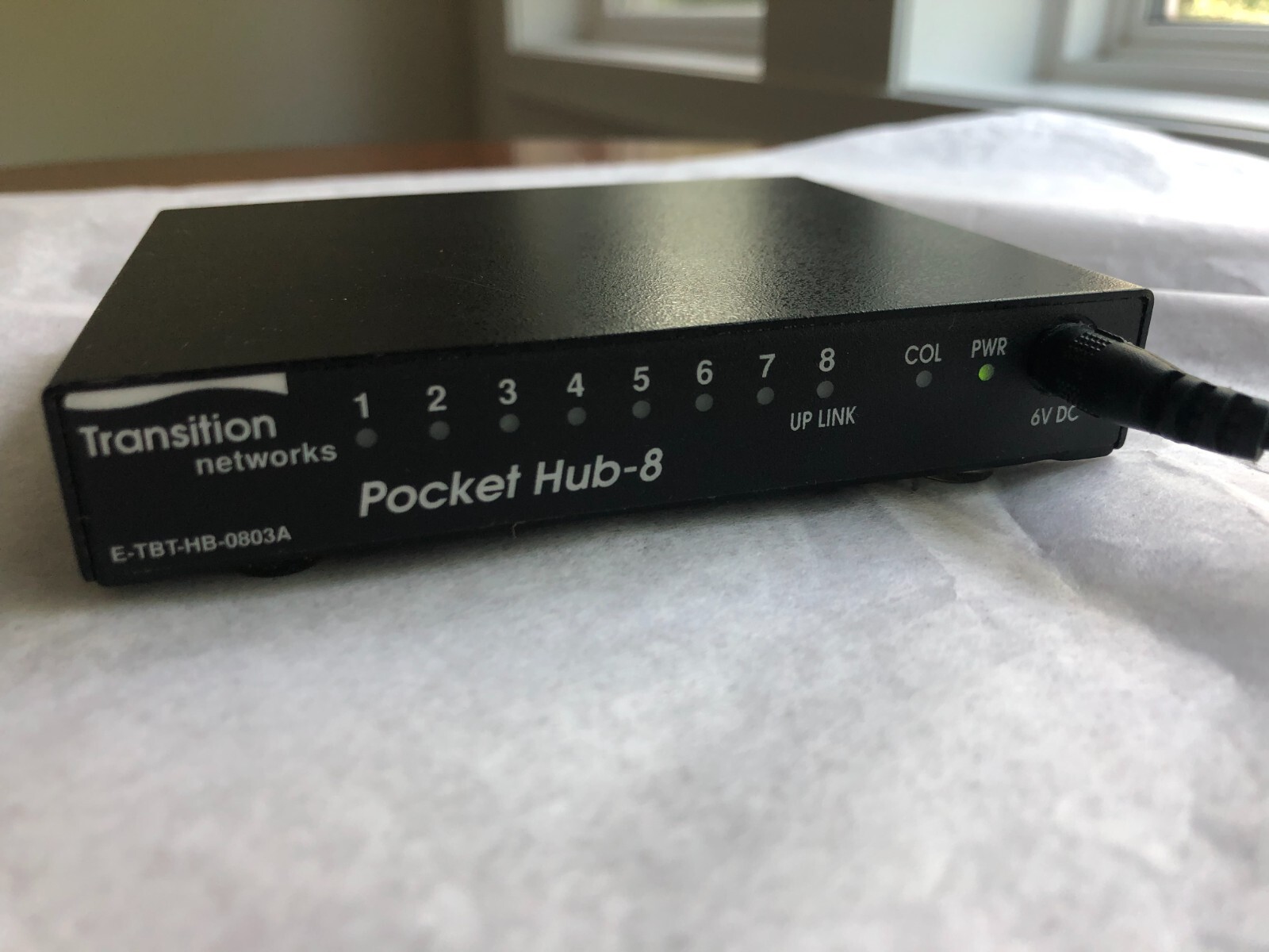 Transition networks now Lantronix  8-Port Pocket Hub E-TBT-HB-0803A
