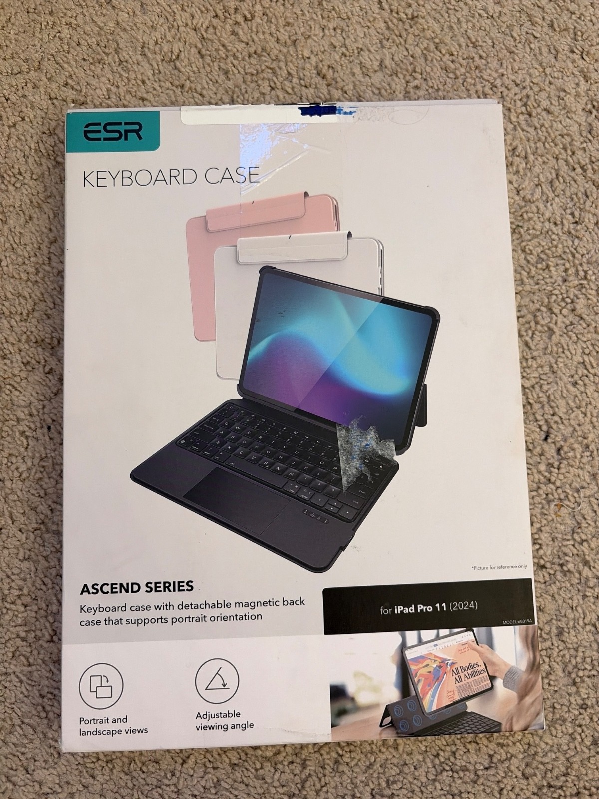 ESR Ascend Series Keyboard Case for iPad Pro 11 Black Detachable Keyboard