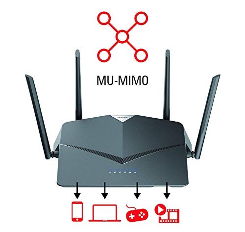 D-LINK WIFI ROUTER AC2600, SMART, MESH (DIR-2640) - BLACK