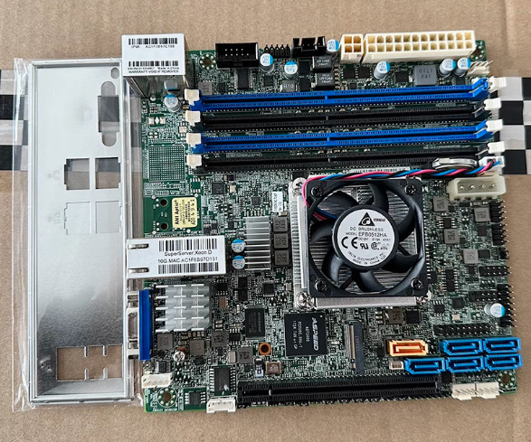 Supermicro X10SDV-16C-TLN2F server ITX Motherboard XEON D1581 dual 10 Gigabit