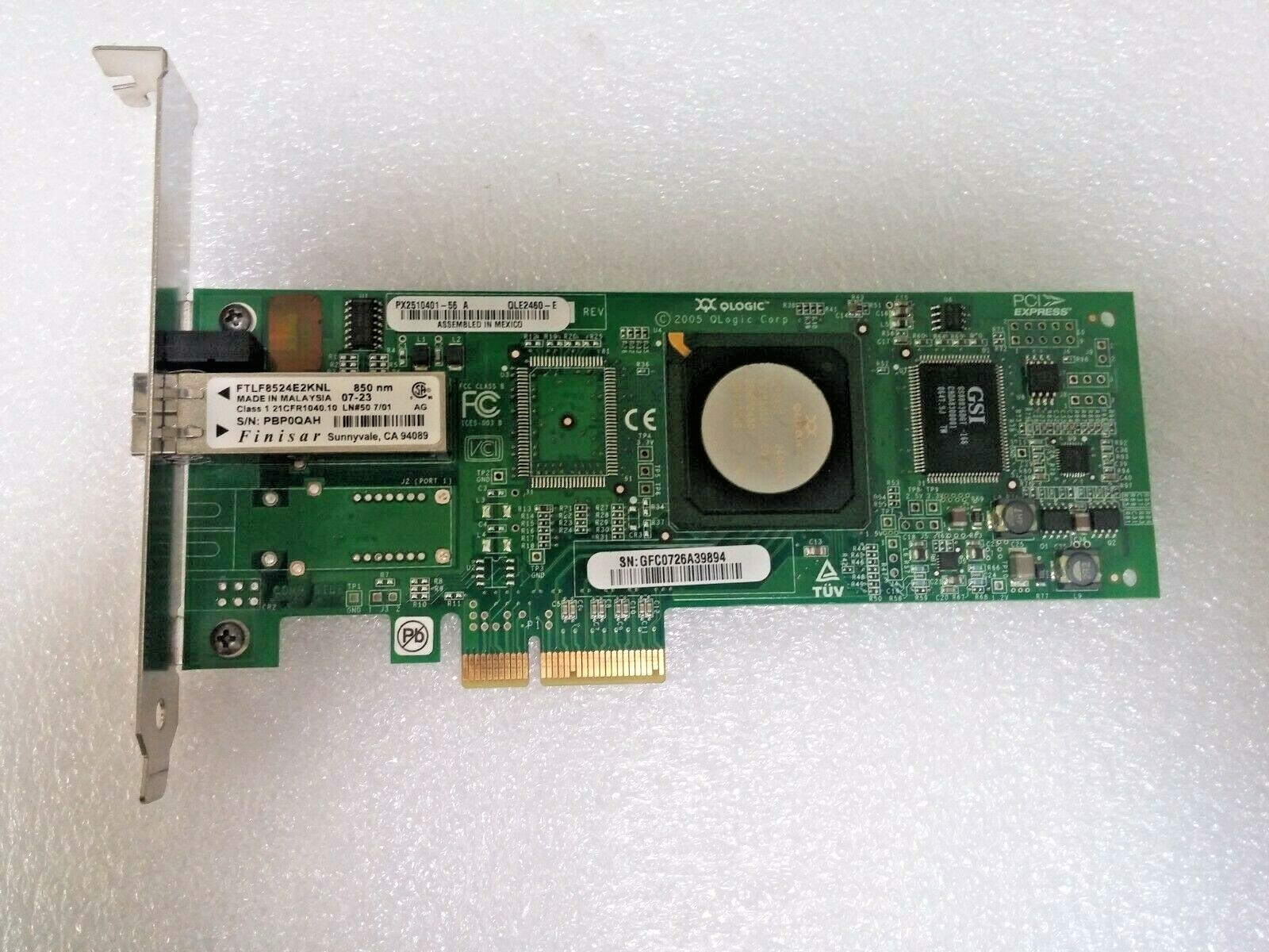 QLogic QLE2460 Single-Port PCIe Fiber Chanel Adapter PX2510401 Standard 
