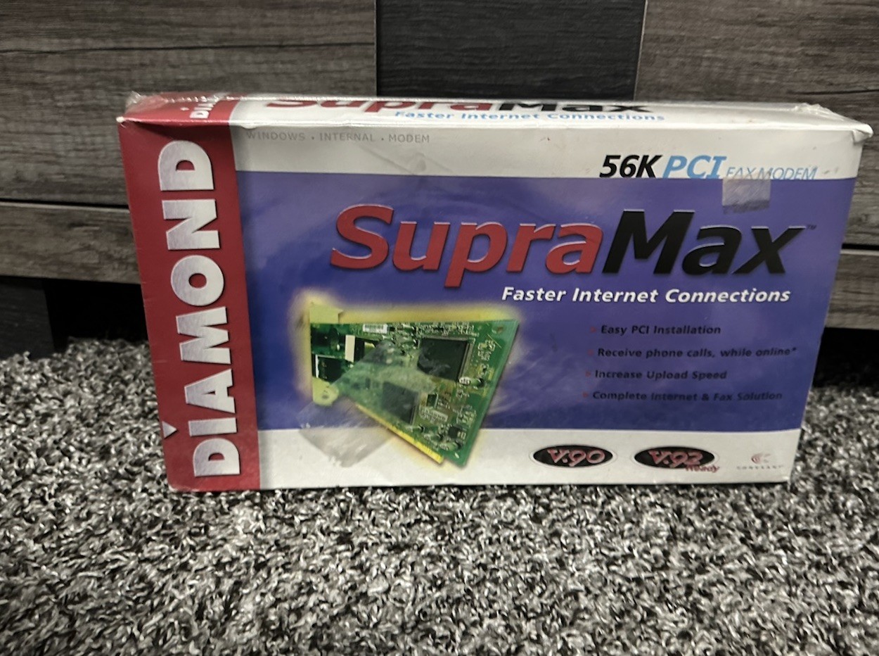 Brand New Diamond SupraMax Pro 56K PCI Fax Modem Brand New Sealed