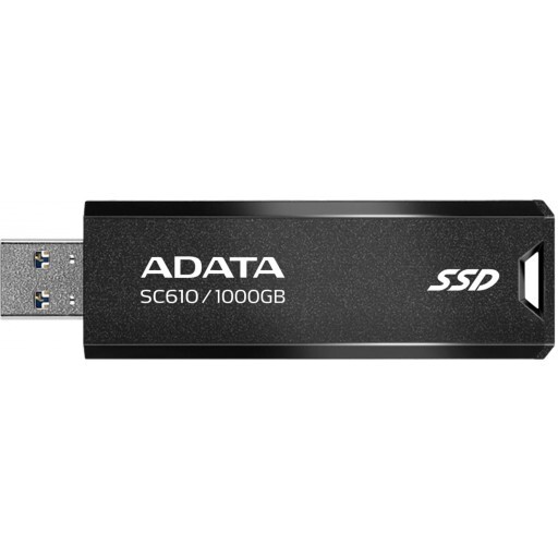 Adata SC610 1TB USB 10Gbps Type-A Black External Solid State Drive USB 3.2
