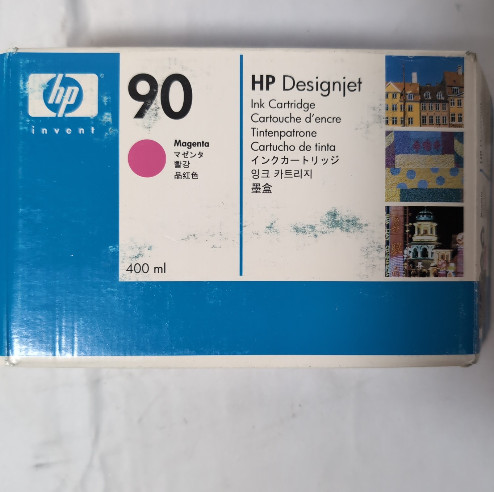 Genuine HP 90 C5063A Magenta 400ml DesignJet Ink Cartridge OEM New Old Stock