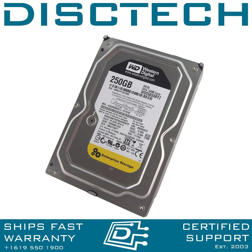 Western Digital Re WD2503ABYZ 250GB 7.2K Datacenter 3.5" SATA Hard Drive