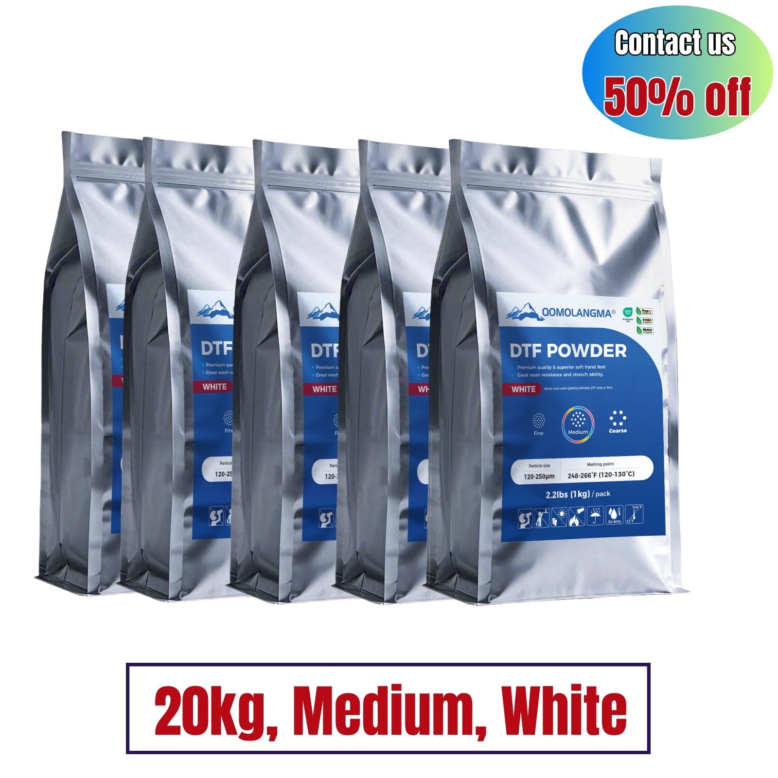 Wholesale Direct to Film DTF Powder Digital Transfer Hot Melt Adhesive Powder