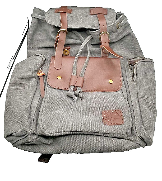 Augur Jans High Capacity Canvas Vintage Backpack For School Or Hiking