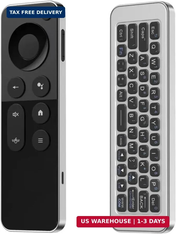 Bluetooth Air Mouse Remote Keyboard - 2.4G Wireless Combo for Android TV, PC