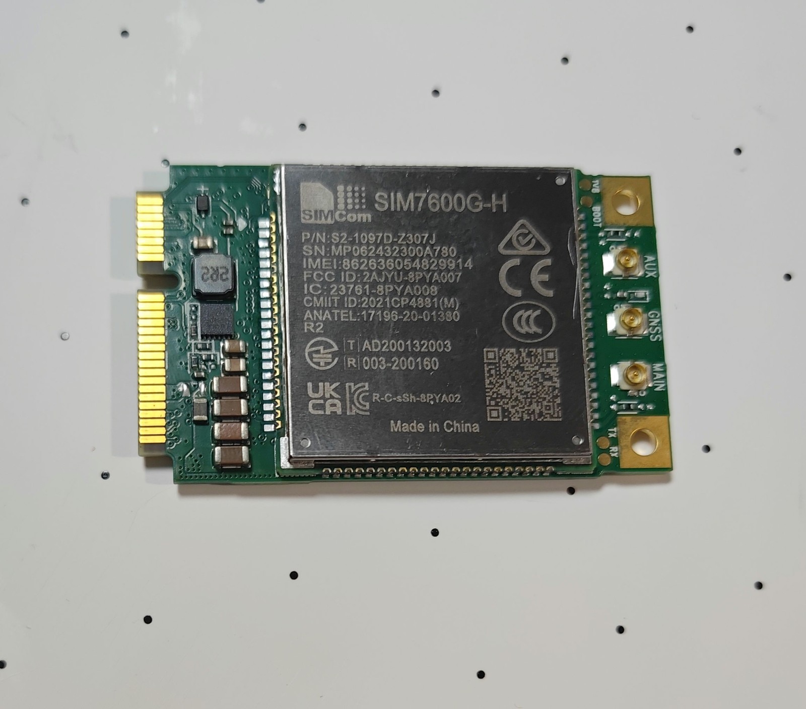 SIMCom SIM7600G-H M.2  Module LTE Wireless Cat-4 4G/3G/2G Standard Nano Sim