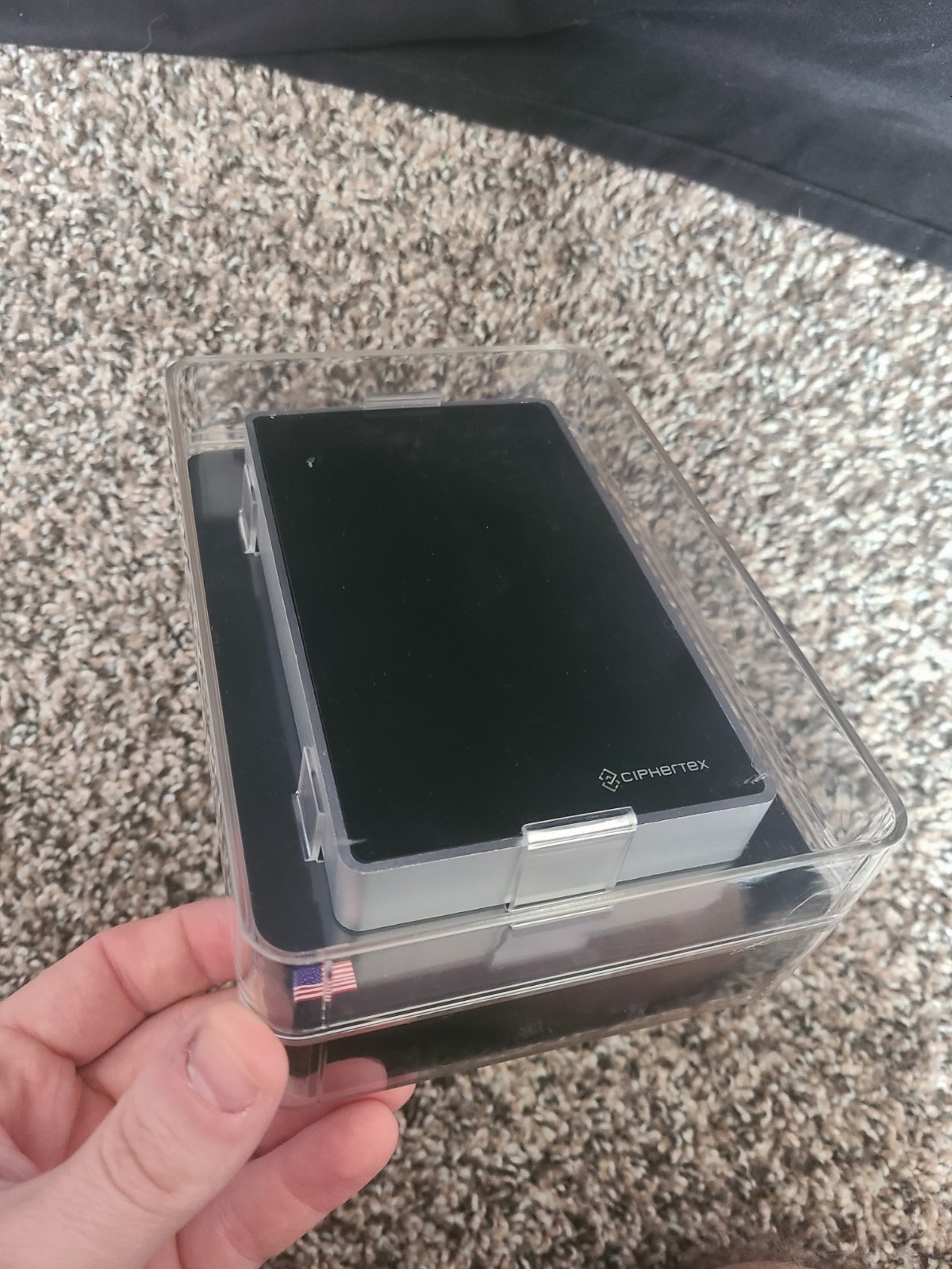 High Security Ciphertex CX-2500ES3 2TB Encrypted Hard Drive Backup Storage