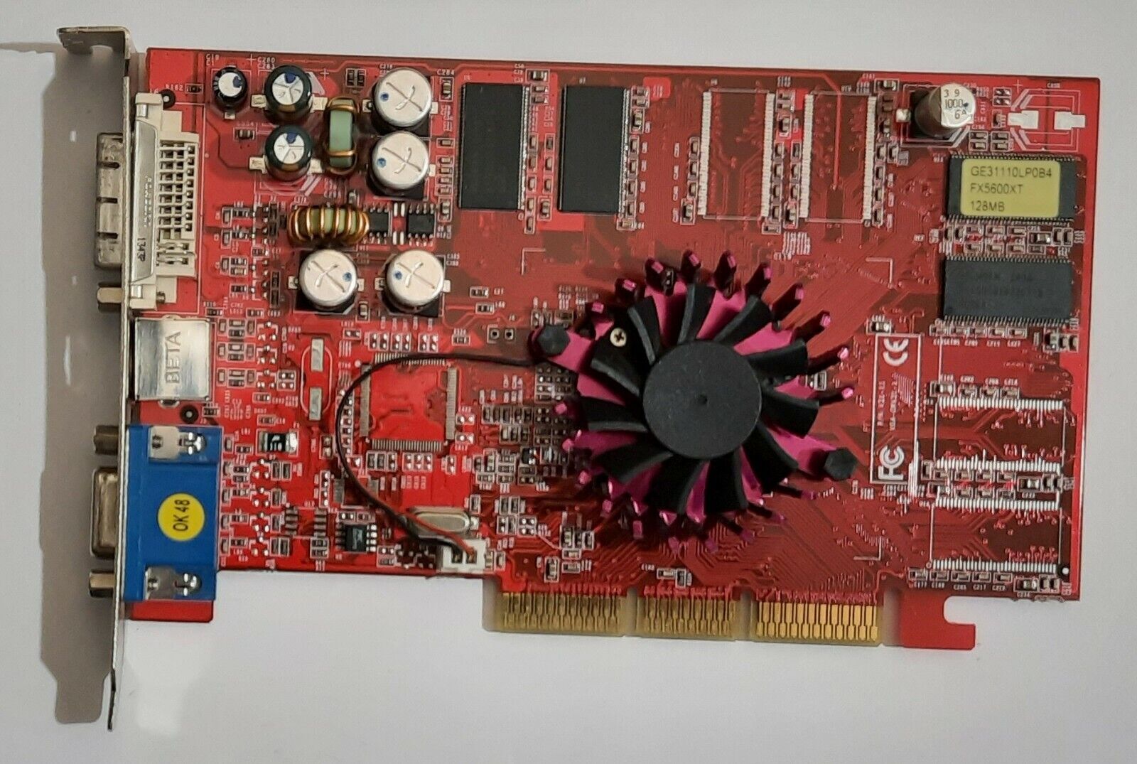 Gainward GeForce FX5600XT AGP Graphics Card (GeForce FX5600XT, 128MB, Retro)