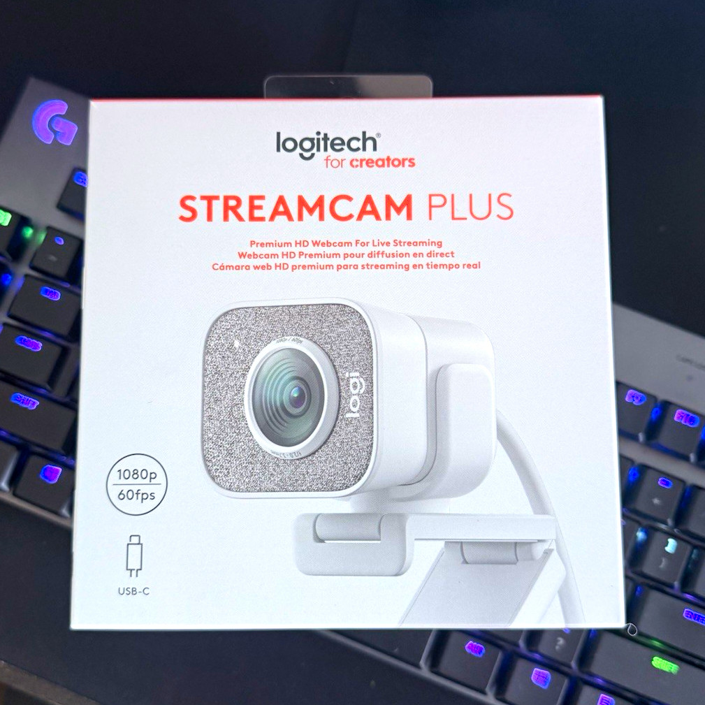 Logitech StreamCam Plus Full HD Webcam 1080p 60fps USB-C Autofocus White, SEALED