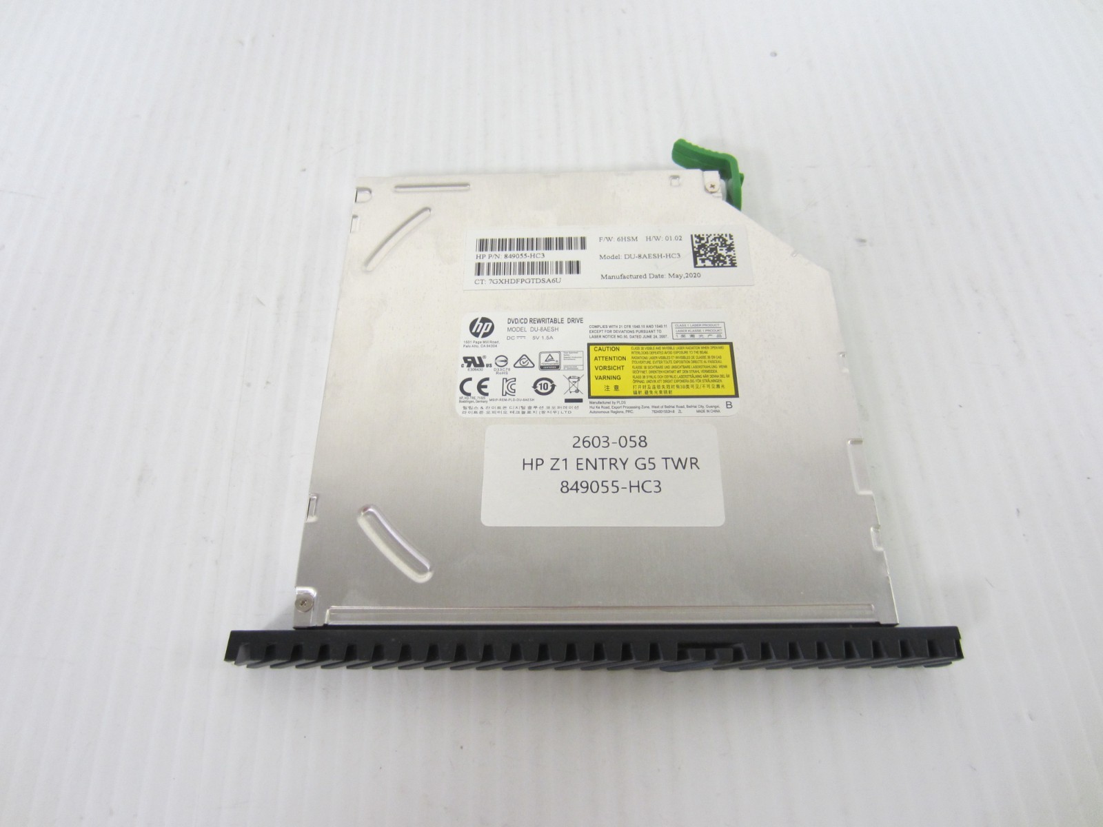 HP Z1 Entry G5 TWR Rewritable Optical Disc Drive 849055-HC3